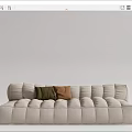 Modern Multiplayer Sofa 3d model