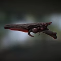 Black And Red Modern Weapon With Metal Body Ergonomic Grip And Tactical Design