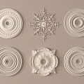 modern carved plaster carved 3d model