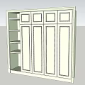 Classic Wardrobe Design With Multiple Doors Top Cabinets And Interior Shelves