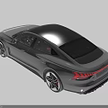 Silver Sports Car With Open Doors Hood And Red Interior Seats