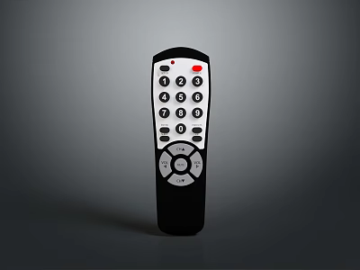 Computer Wireless Remote Control With Multiple Function Buttons And Digital Keys 3d model