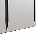 Sleek Modern Wardrobe Design With Flat Panel Doors And Black Accents