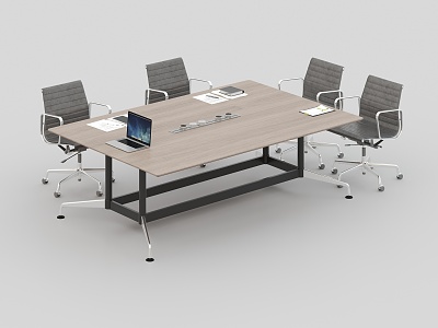 Conference tables and chairs 3d model