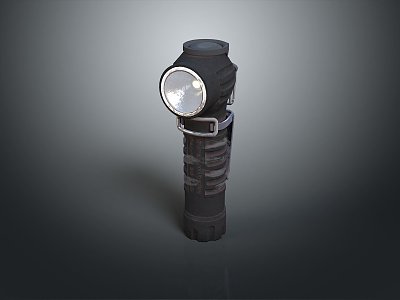 Flashlight flashlight military flashlight lighting tools tactical flashlight charging flashlight 3d model