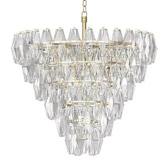 Vintage chandelier Benigni Eichholz 3d model