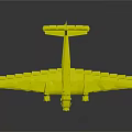 White Model Airplane With Dual Propellers And UAE Flag On Tail Wing