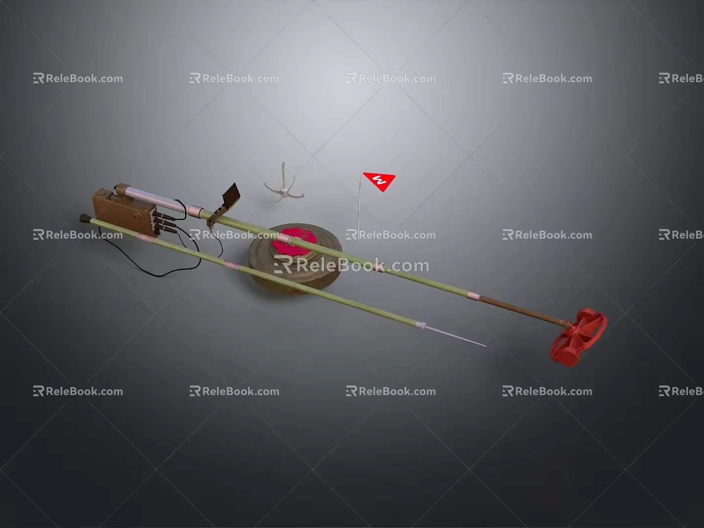 detector mine detector metal detector sci-fi detector futuristic detector concept detector 3d model