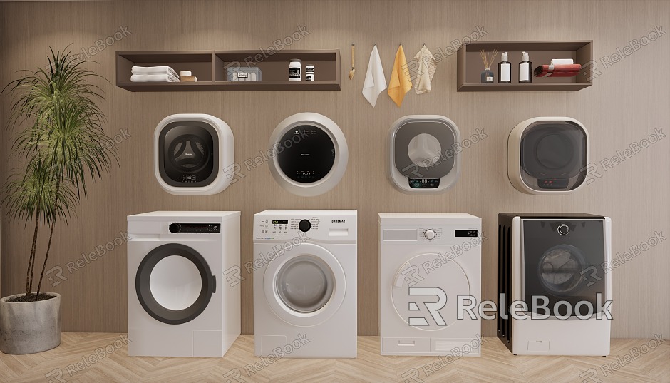 modern washing machine laundry dryer model