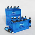 modern beer crate beer crate beer bottle 3d model