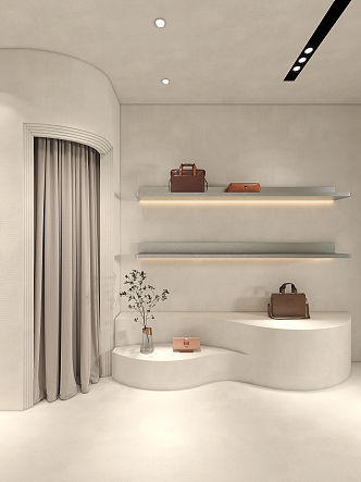 Shoe Bag Shop 3d model