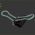 Black Binder Clip Office Supply With Sturdy Silver Metal Arms And Plastic Body