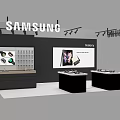 Samsung Exhibition Booth with Large Screen Display Galaxy Products and Display Counters 3d model