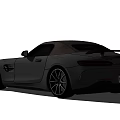 Black Mercedes Two Door Sports Car With Aerodynamic Design And Alloy Wheels