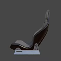 Modern Single Chair With Leather Upholstery Ergonomic Design And Sleek Metal Frame
