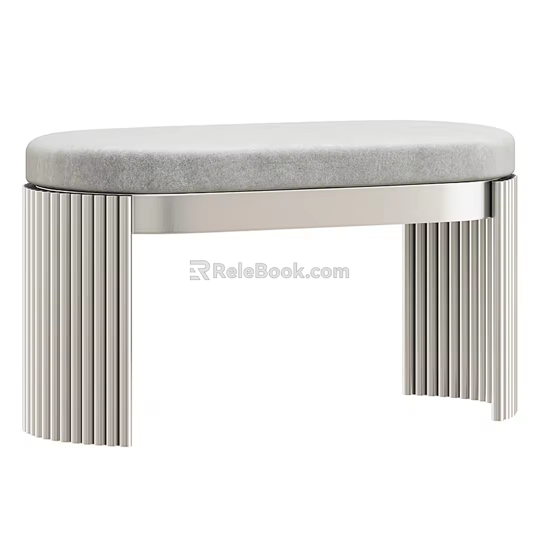 Modern sofa stool 3d model