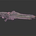3D Rendered Futuristic Sci-Fi Weapon With Detailed Metallic Structure And Advanced Features