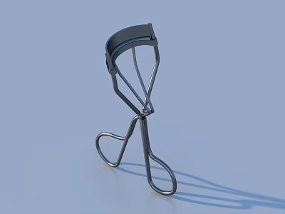Stainless Steel Eyelash Curler With Modern Design For Daily Makeup Use 3d model