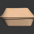 Eco Friendly Rectangular Paper Food Container With Secure Lid And Recyclable Material
