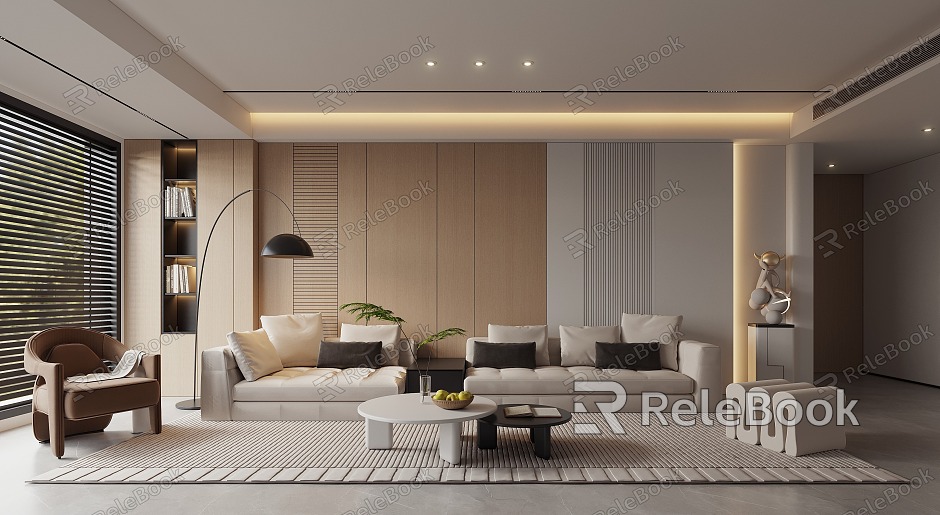 Modern Living Room Simple Living Room Combination Sofa model