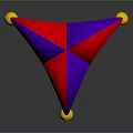 Vibrant Red Purple Jester Hat With Golden Bells Classic Design Accessory