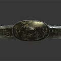 Traditional Sword With Silver Blade Red Wrapped Hilt And Golden Decorations