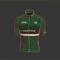 Green Sports Cycling Jersey Apparel with Westpac BANK Logo and White Stripe Design