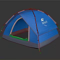 Marmot Blue Outdoor Camping Tent with Open Dome Design and Spacious Interior Space
