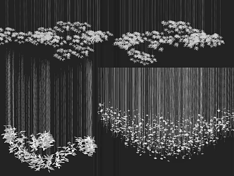 Modern Crystal Chandelier Art Crystal Chandelier 3d model