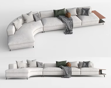 Modern Multiplayer Sofa Multiplayer Corner Sofa 3d model