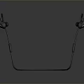 Modern Black Ear-hook In-ear Headphones With Comfortable Fit And Cable Design