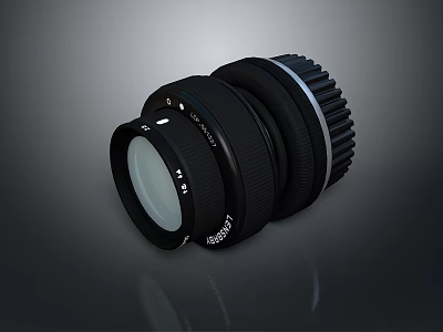Camera Lens Zoom Lens Optical Lens High-end Lens Advanced Lens SLR Lens Tele 3d model