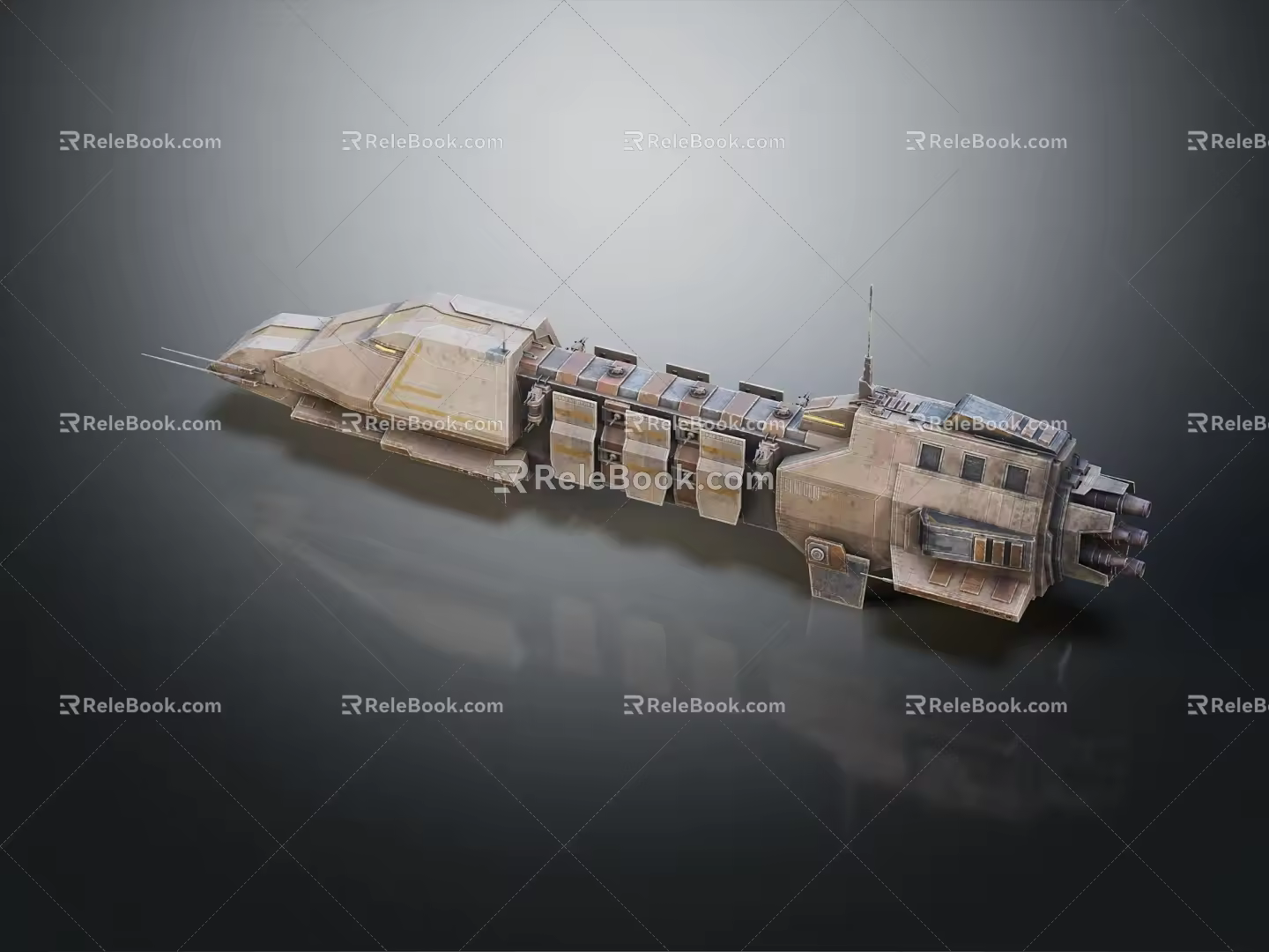 Modern Frigate Despotic Class Heavy Frigate Landing Ship Landing Ship 3d model