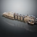 Modern Frigate Despotic Class Heavy Frigate Landing Ship Landing Ship 3d model