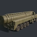 Modern ballistic missile RS26 Hazel hypersonic missile 3d model