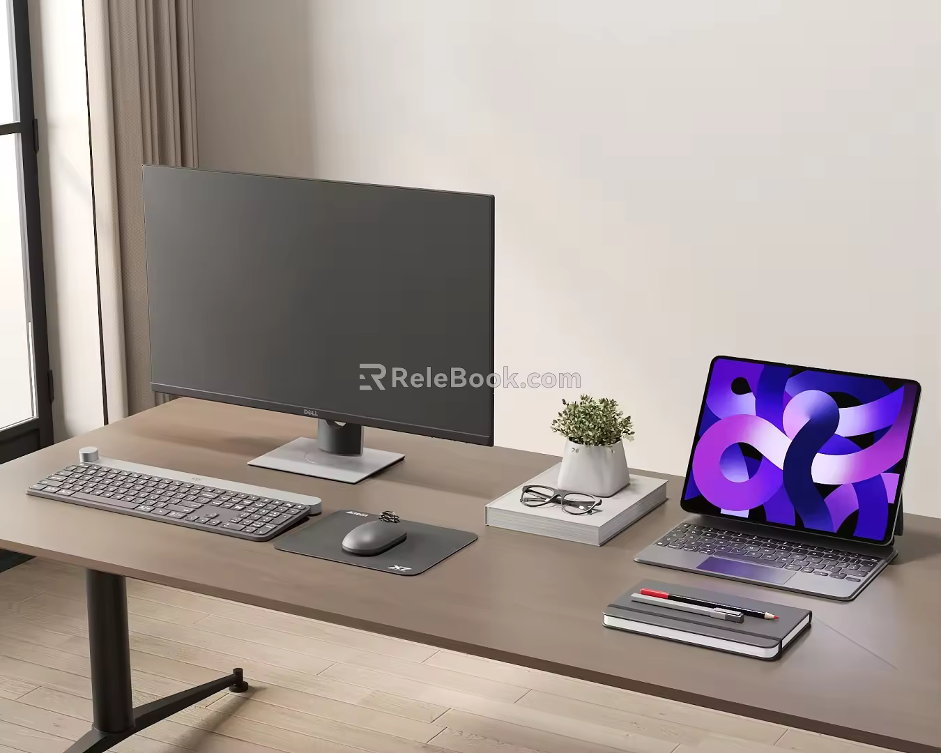Computer Desktop Computer Laptop Monitor 3d model