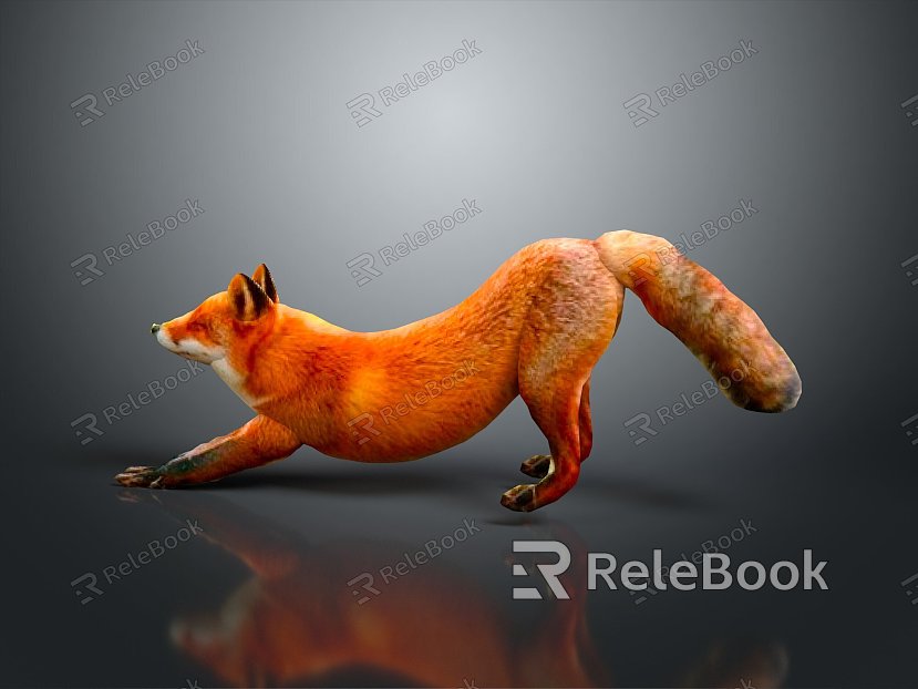 Fox Cartoon Fox Small Fox Cartoon Characters Cartoon Animals Cartoon Small Animals Game Characters model