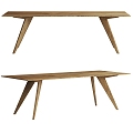 Nordic Simple Dining Table 3d model