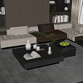 Modern coffee table 3d model