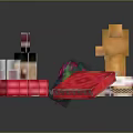 Pixel Art Toy Collection Featuring Bear Figure Gift Boxes And Wrapping