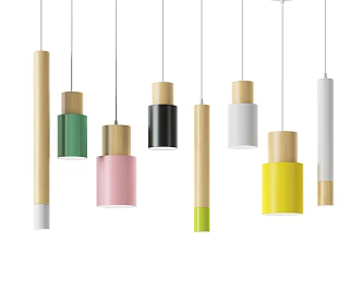 Modern minimalist chandelier 3d model