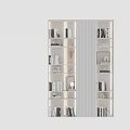 Modern White Bookshelves With Books Decorative Ornaments And Stylish Design