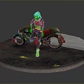 Sleek Red Motorcycle With Pink Wheels And Sporty Aerodynamic Design Elements
