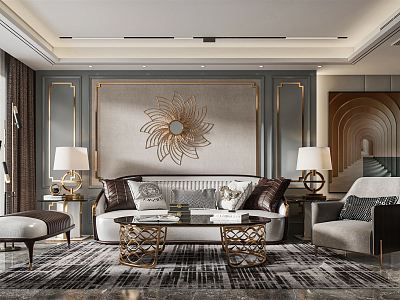 Light Luxury Living Room model