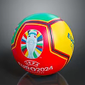 Official UEFA EURO2024 Germany Soccer Ball With Multicolored Design And Tournament Logo