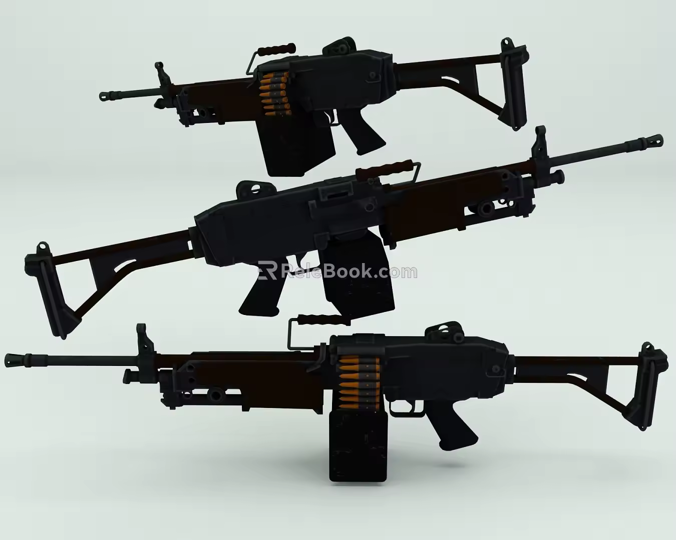 submachine gun 3d model