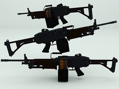 submachine gun 3d model
