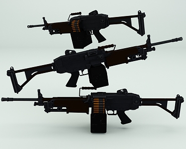 submachine gun 3d model