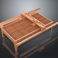 Industrial Conveyor Equipment Featuring Metal Frame Grid Platform And Support Legs