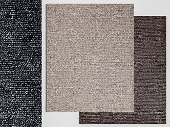 Hand Woven Carpet Wool Carpet Minimalist Carpet 3d model